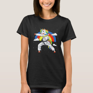 Klassieke Karate Eenhoorn Student Leraar Karateka  T-shirt