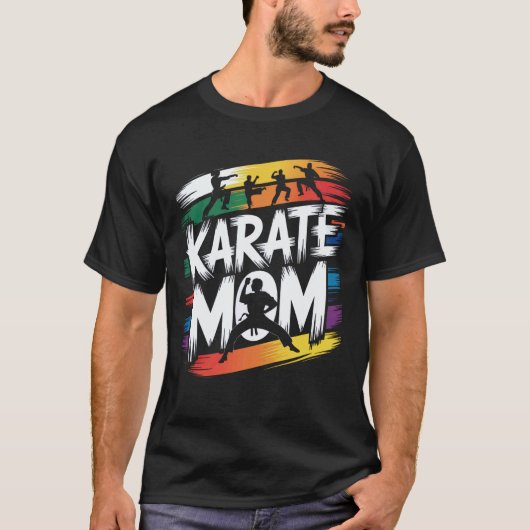 Klassieke Karate Moeder Moederdag 8 T-shirt (Voorkant)