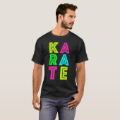 Klassieke Karate Zwarte Band Gi Uniform Karate T-shirt (Voorkant volledig)