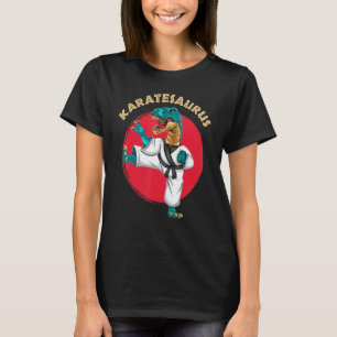 Klassieke Karatesaurus Karate Dinosaurus T-shirt