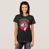 Klassieke Karatesaurus Karate Dinosaurus T-shirt (Voorkant volledig)