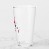 Klassieke kardinaal aangepaste Kerstvakantie  Glas (Links)