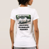 Klassieke kast 1975 White Corvette Stingray T-shirt (Achterkant)