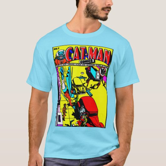 Klassieke Kat-Man strips T-shirt (Voorkant)