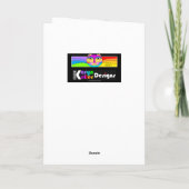 Klassieke kat met Legwarmers wenskaart Kaart (Achterkant)