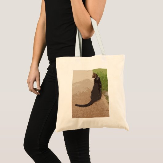 Klassieke Kat Pose Tote Bag (Voorkant (product))