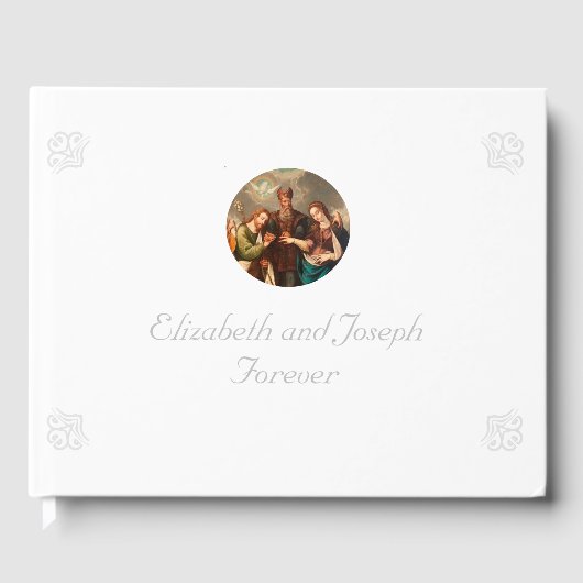 Klassieke Katholieke Bruiloft  Gastenboek (Voorkant)