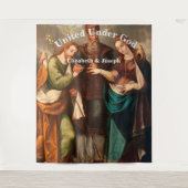 Klassieke Katholieke Bruiloft Wandkleed (Voorkant)