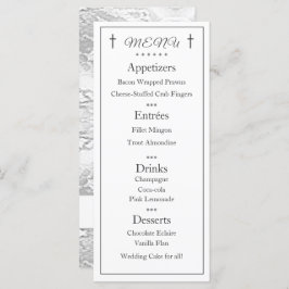 Klassieke katholieke monogrammed Wedding Menu