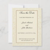 Klassieke Katholieke Trouwdag Religieus Bewaar de  Save The Date (Achterkant)