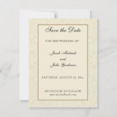 Klassieke Katholieke Trouwdag Religieus 'Save The Save The Date (Achterkant)