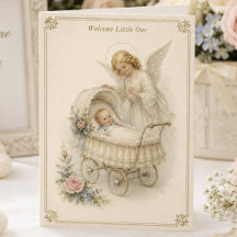 Klassieke katholieke welkomst groet voor kleine ba