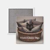 Klassieke kattenmagneet magneet (Voorkant / Achterkant)