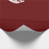 Klassieke Keep Calm Crown op Bourgogne Red Cadeaupapier (Hoek)