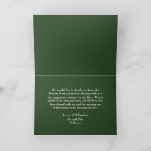 Klassieke Keltische Niet Groen & Wit Handfasting Bedankkaart (Binnen)