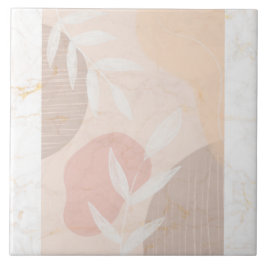 Klassieke keramische Tegel met marmer en tropisch  Tegeltje