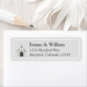 Klassieke Kerk Adresetiketten Etiket (Insitu)