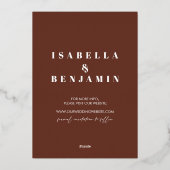 Klassieke Kerk Religieuze Bruiloft Save The Date Folie Uitnodiging (Achterkant)