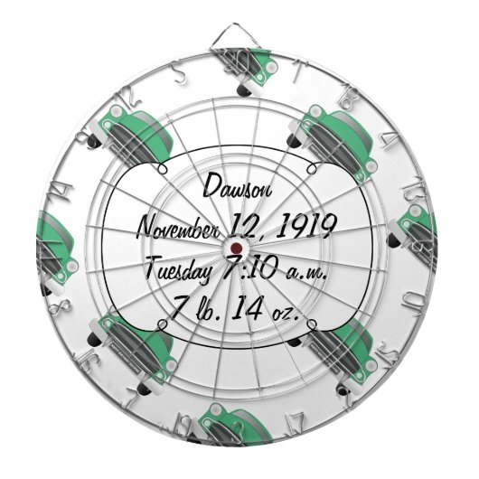 Klassieke kerkfornuis voor jongens Sweet Green Ret Dartbord (Voorkant)