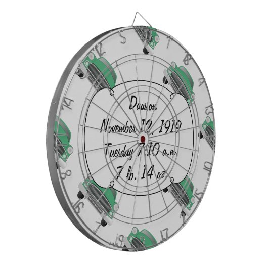 Klassieke kerkfornuis voor jongens Sweet Green Ret Dartbord (Voorkant Links)