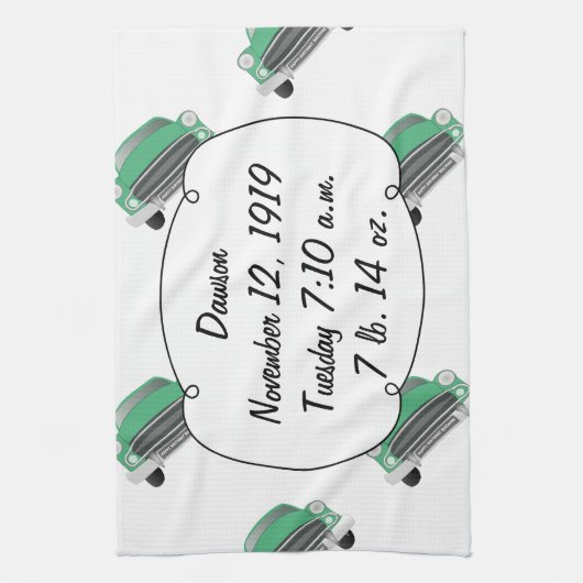 Klassieke kerkfornuis voor jongens Sweet Green Ret Theedoek (Verticaal)