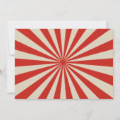 Klassieke Kermis Circus & Dieren Verjaardagsfoto Bedankkaart (Achterkant)