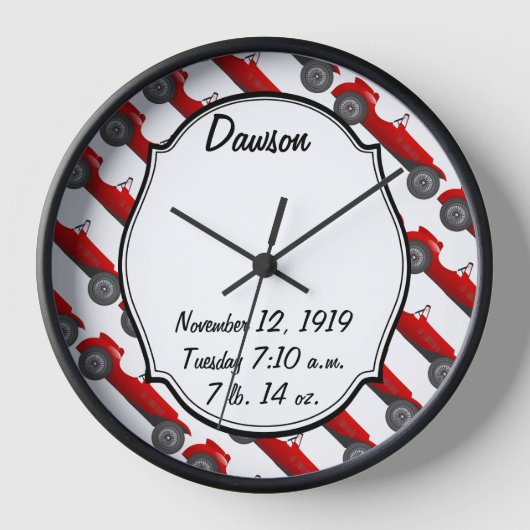 Klassieke kernen dozen met zoete rode rugro-auto (Voorkant)