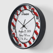 Klassieke kernen dozen met zoete rode rugro-auto (Hoek)