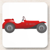 Klassieke kernen dozen met zoete rode rugro-auto bier onderzetter (Voorkant)