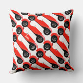 Klassieke kernen dozen met zoete rode rugro-auto kussen (Achterkant)