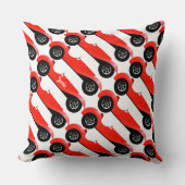 Klassieke kernen dozen met zoete rode rugro-auto kussen (Voorkant)