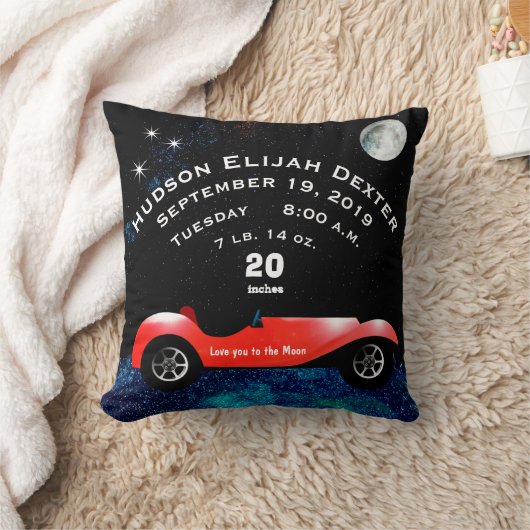 Klassieke kernen dozen met zoete rode rugro-auto kussen (Deken)