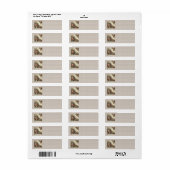 Klassieke kerst Adresetiketten Etiket (Full Sheet)
