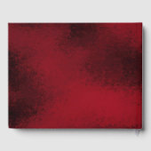 Klassieke Kerst Bloemen Crest Monogram Bruiloft Gastenboek (Achterkant)