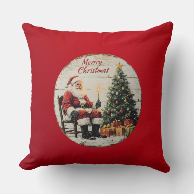 Klassieke Kerst Buffalo Plaid Kussen (Voorkant)