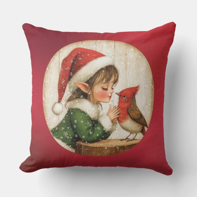 Klassieke Kerst Buffalo Plaid Kussen (Voorkant)