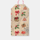 Klassieke kerst cadeaulabel (Achterkant)