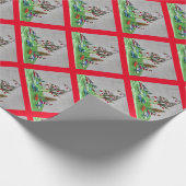 Klassieke kerst cadeaupapier (Hoek)