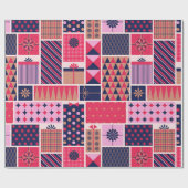 🎄Klassieke Kerst Collage Cadeaupapier (Vlak)