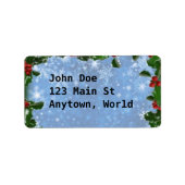 Klassieke kerst etiket (Voorkant)