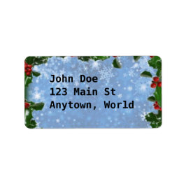 Klassieke kerst etiket