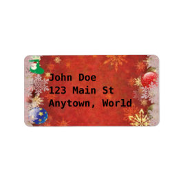 Klassieke kerst etiket