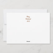 Klassieke kerst feestdagenkaart (Achterkant)