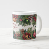 Klassieke Kerst Garland Grote Koffiekop (Voorkant rechts)