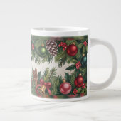 Klassieke Kerst Garland Grote Koffiekop (Rechts)