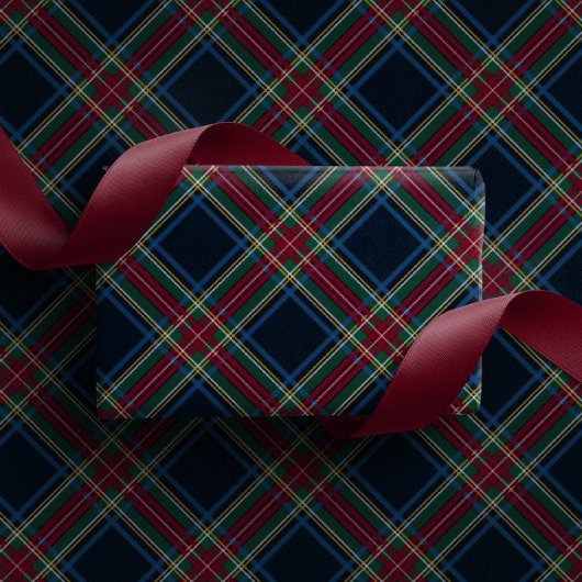 Klassieke kerst geruite Kerstmis Cadeaupapier