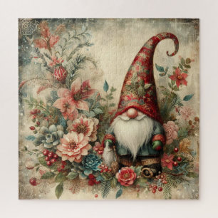 Klassieke Kerst Gnome Jigsaw Puzzel