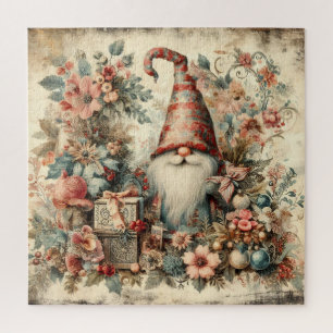 Klassieke Kerst Gnome Jigsaw Puzzel