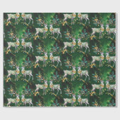 Klassieke Kerst Gouden Bellen & Reinders Cadeaupapier (Vlak)