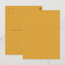 Klassieke Kerst Gouden Herfst Winter Solid Kleur Briefkaart